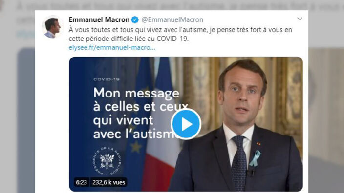 "Mon message à celles et ceux qui vivent avec l'autisme" - Mr Macron 