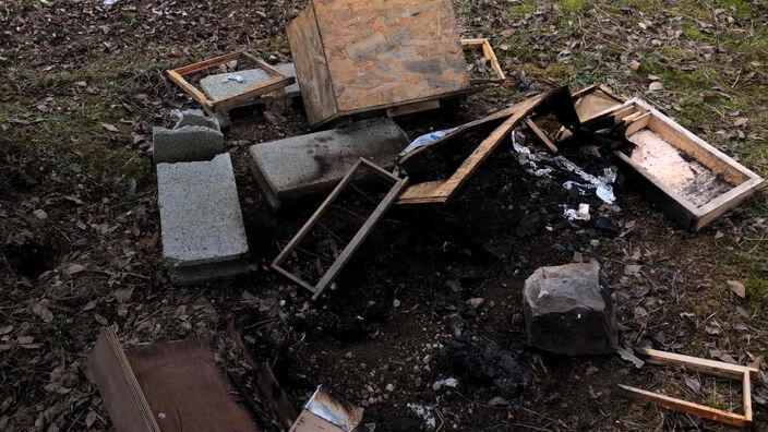 Destruction malveillante de 3 ruches d'abeilles noires à Villers-le-Sec dans l'Aisne