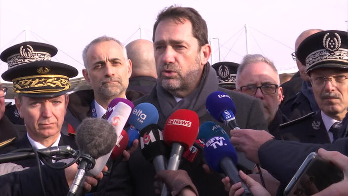 Brexit : visite de Christophe Castaner à Calais