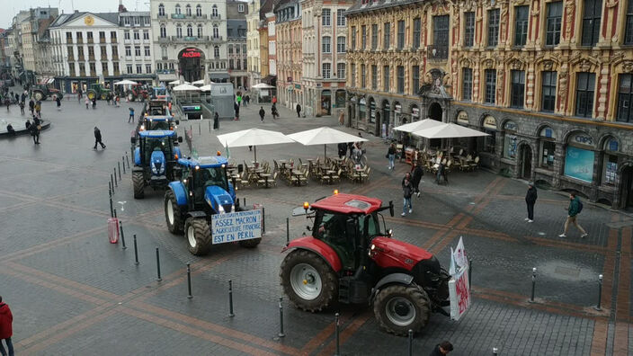 Manifestation des agriculteurs à Lille