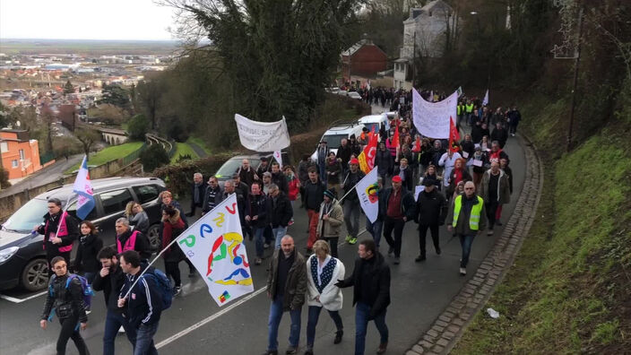 Nouvelle mobilisation à Laon, Amiens et Calais contre le projet de réforme des retraites