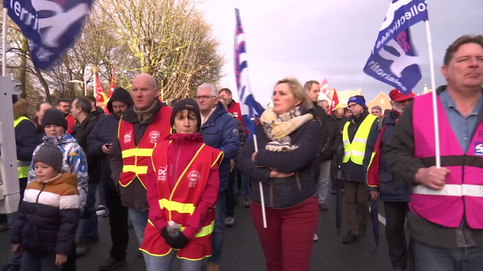 Nouvelle mobilisation à Calais contre le projet de réforme des retraites