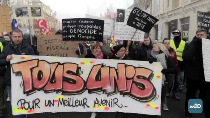 Manifestation interprofessionnelle ce matin à Calais
