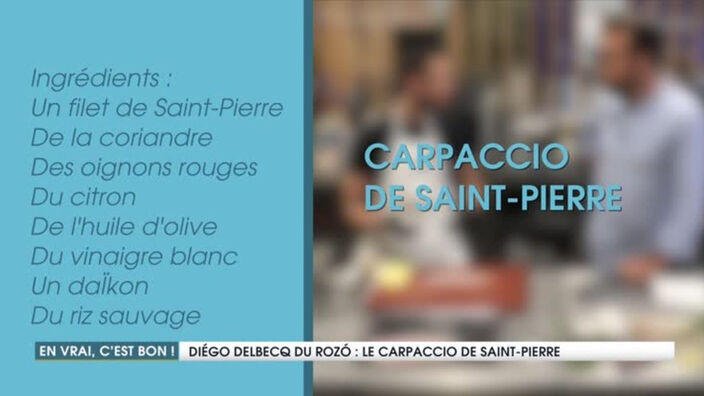 Un carpaccio de Saint-Pierre avec Diego Delbecq du Rozó à Lille