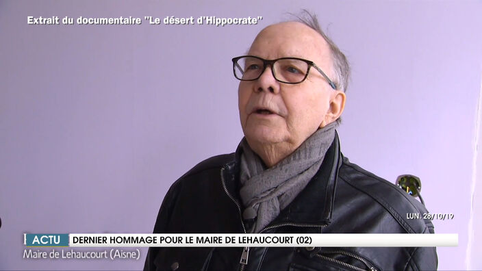 Dernier hommage pour Raymond Froment, maire de Lehaucourt (02)