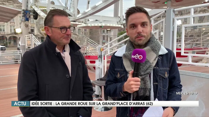 Arras (62) : la grande roue est arrivée : top départ à deux mois de festivités.