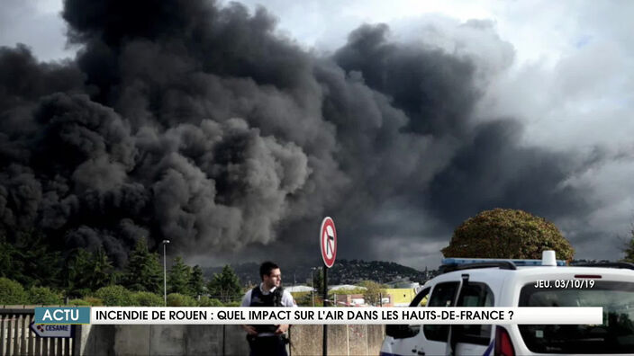 Incendie de Rouen : Quel impact sur l’air dans les Hauts-de-France ?