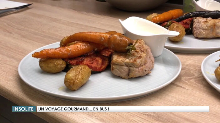 Le voyage gourmand: un bus-restaurant qui sillonne les villages de Picardie