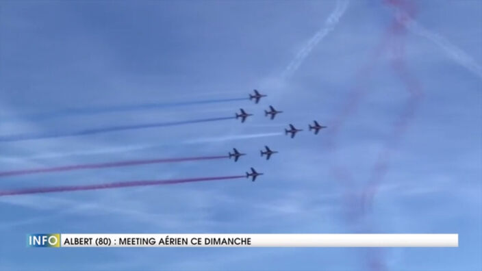 Meeting aérien ce dimanche à Albert dans la Somme avec la Patrouille de France