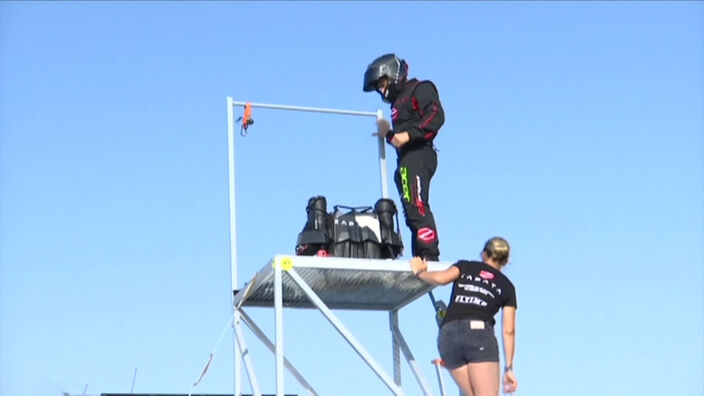 Franky Zapata tentera à nouveau l'exploit de traverser la manche sur son flyboard dimanche