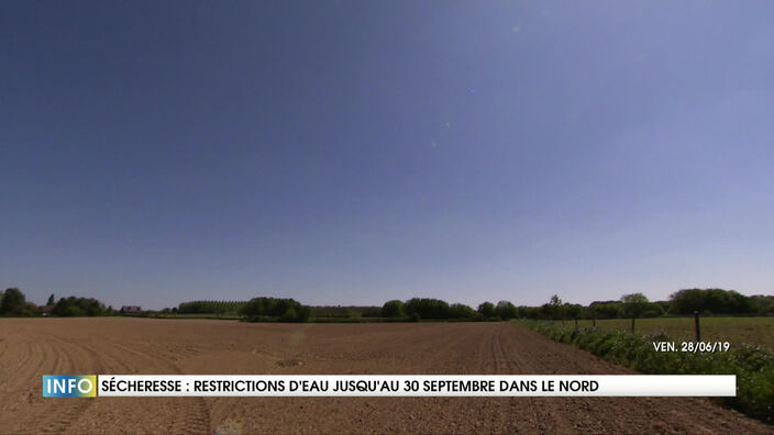 Sécheresse : restrictions d’eau jusqu’au 30 Septembre dans le Nord