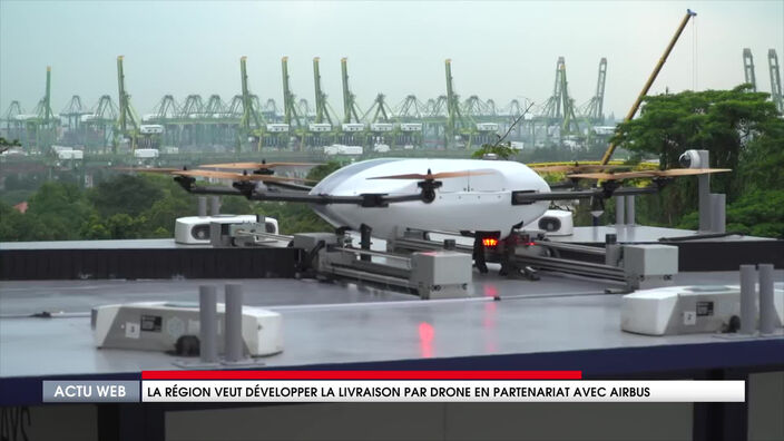 La région veut développer la livraison par drone en partenariat avec Airbus