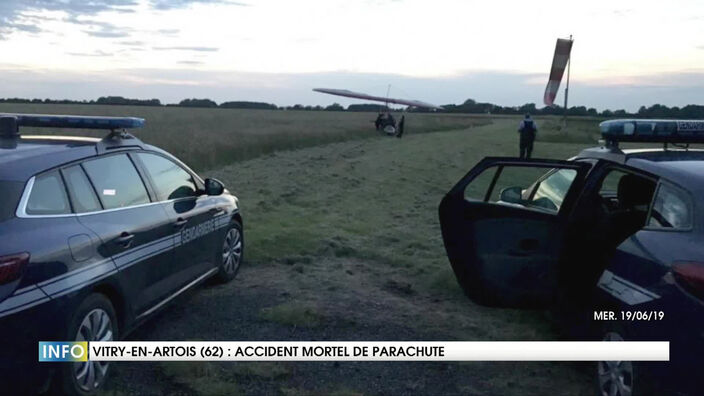 Vitry-en-Artois : Accident mortel de parachute en base jump