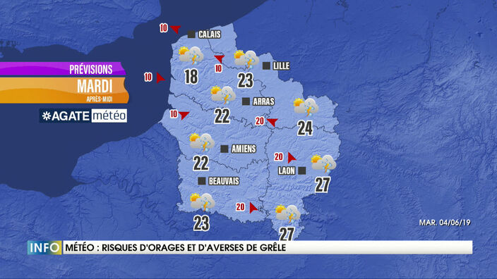 Les Hauts-de-France placés en vigilance orange aux orages