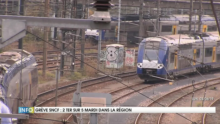 Grève SNCF : 2 TER sur 5 mardi dans la région