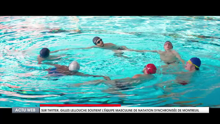 Sur Twitter, Gilles Lellouche soutient l'équipe masculine de natation synchronisée de Montreuil-sur-Mer