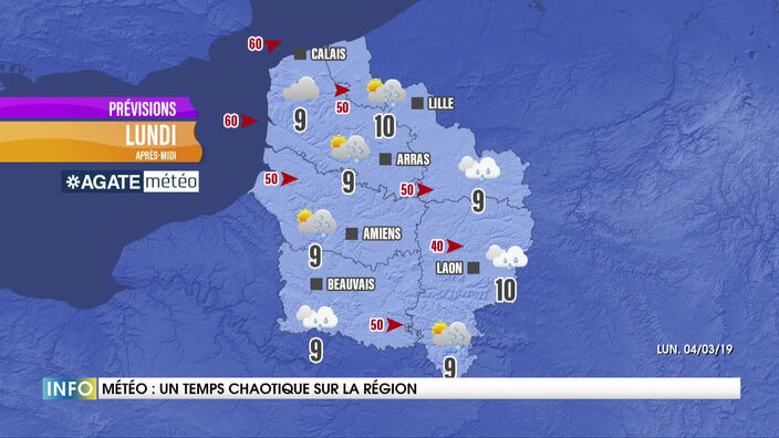 Les Hauts-de-France toujours en vigilance orange vents violents
