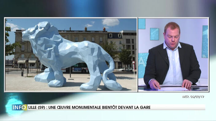 Lille : Une œuvre monumentale de Xavier Veilhan bientôt devant la gare Lille-Flandres