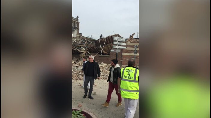 Roubaix/Croix : un ancien entrepôt des 3 Suisses s'effondre