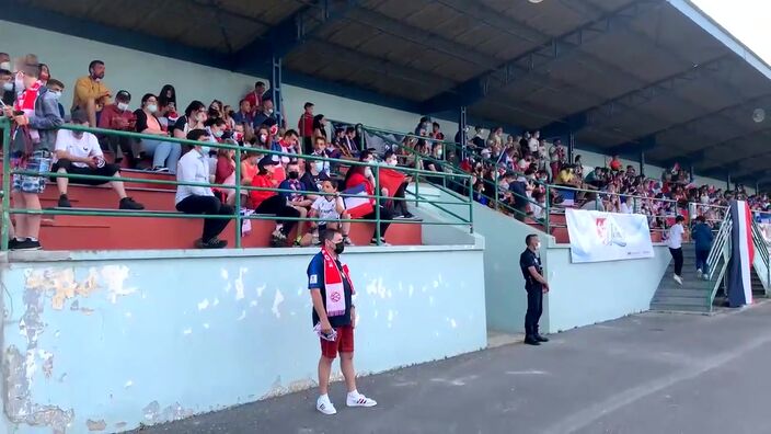 Plus de 200 personnes rassemblées à Jeumont pour soutenir l’équipe de France