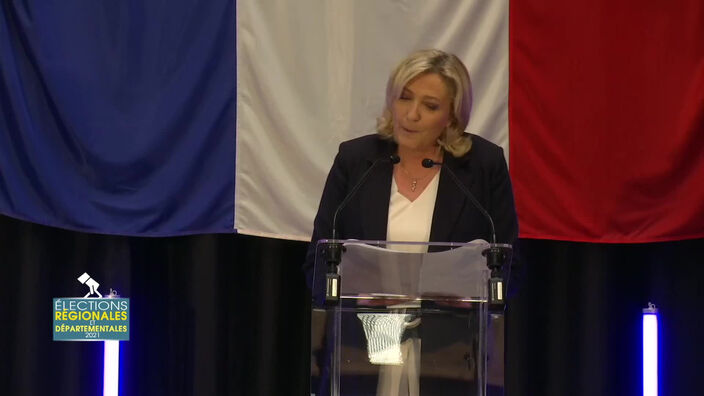 Régionales 2021 : "Vous avez constaté les conséquences de votre abstention" réaction de Marine Le Pen depuis Hénin-Beaumont