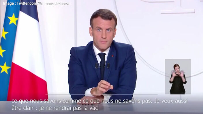 Covid-19 : Emmanuel Macron sur le vaccin : "Je ne rendrai pas la vaccination obligatoire"