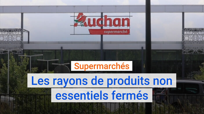 Supermarchés : Les rayons de produits non essentiels fermés dès mardi 3 novembre