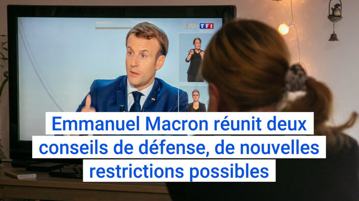 Emmanuel Macron réunit deux conseils de défense, de nouvelles restrictions possibles 