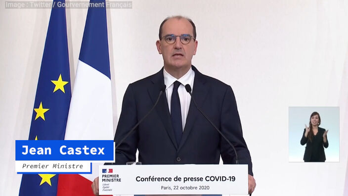 Covid-19 : le Premier ministre Jean Castex annonce le passage sous couvre-feu de 38 départements en France
