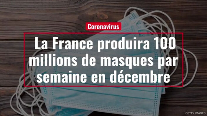 Coronavirus. La France produira 100 millions de masques par semaine en décembre