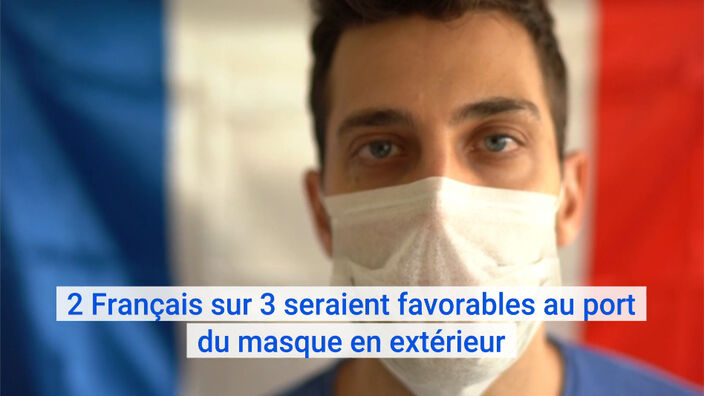 Coronavirus : 2 Français sur 3 seraient favorables au port du masque en extérieur