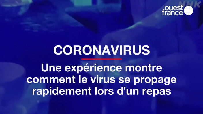 Coronavirus : une expérience montre comment le virus se propage rapidement lors d'un repas