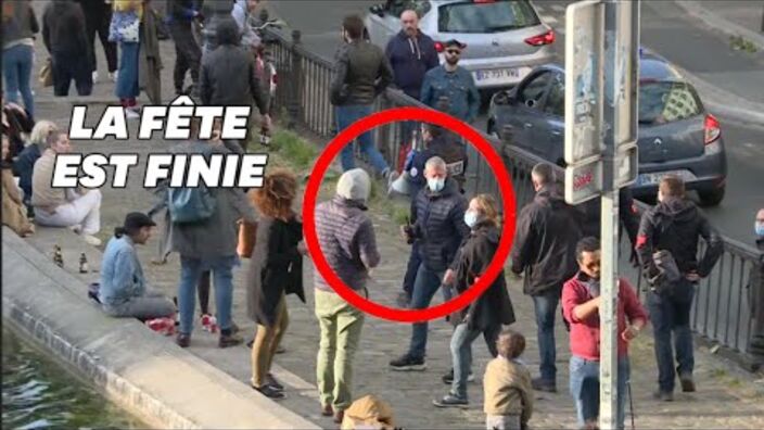 Déconfinement : au Canal Saint-Martin, la police disperse les Parisiens trop serrés