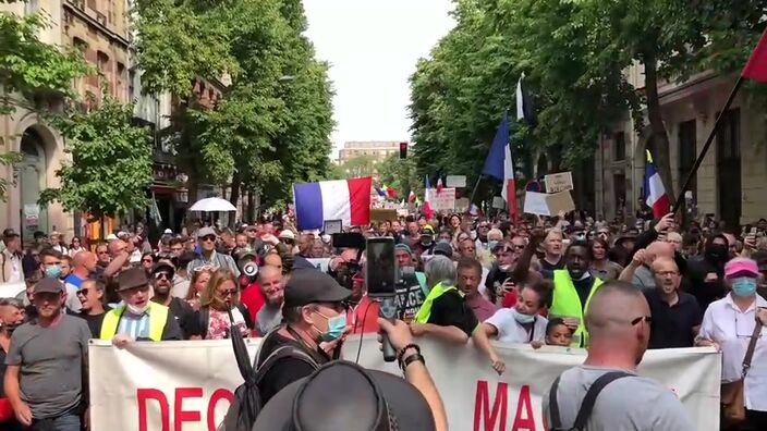 Lille : manifestation anti-pass sanitaire ce samedi après-midi