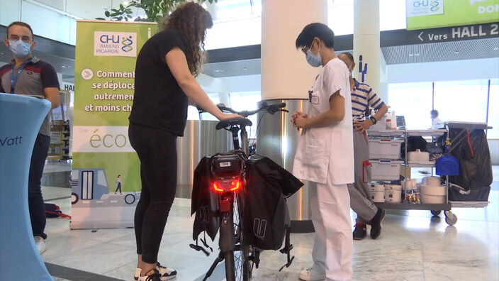 CHU Amiens Sud : Des vélos électriques pour le personnel hospitalier