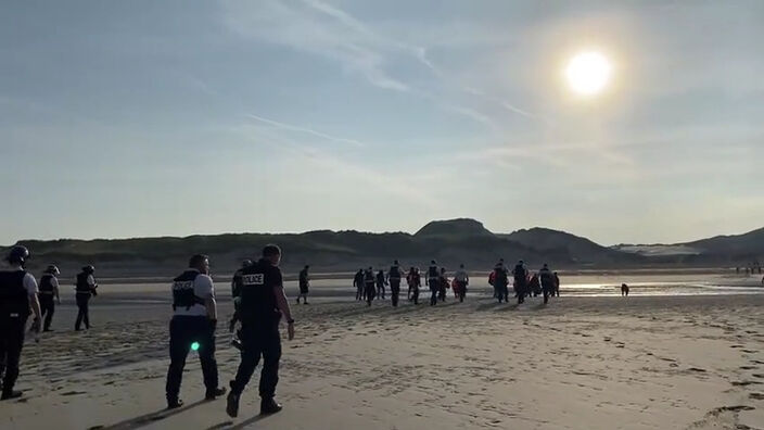 Des migrants interceptés alors qu’ils tentaient de prendre la mer à Ambleteuse