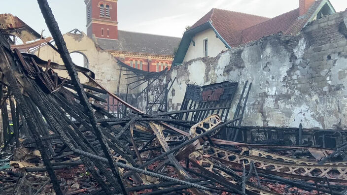 Lens : une partie de l’école Jean-Macé détruite dans un gigantesque incendie