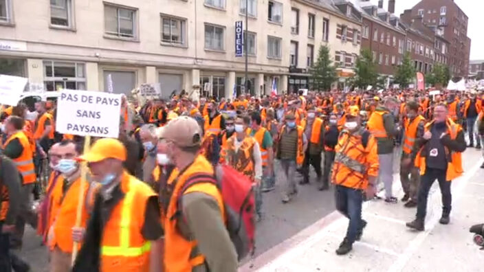 Amiens : Plus de 12000 manifestants pour défendre le milieu rural