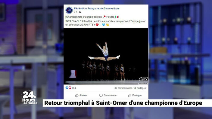 Retour triomphal à Saint-Omer d'une championne d'Europe
