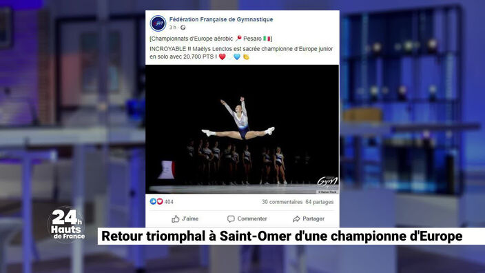 Retour triomphal à Saint-Omer d'une championne d'Europe