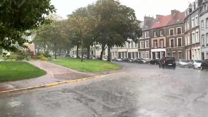 À Boulogne-sur-Mer pluies diluviennes et orage