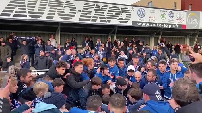 Coupe de France : la joie de l'US Esquelbecq après sa victoire contre Hazebrouck