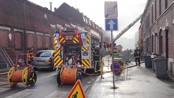 Roubaix : un incendie se déclare dans les combles d'une maison dans le quartier du Pile