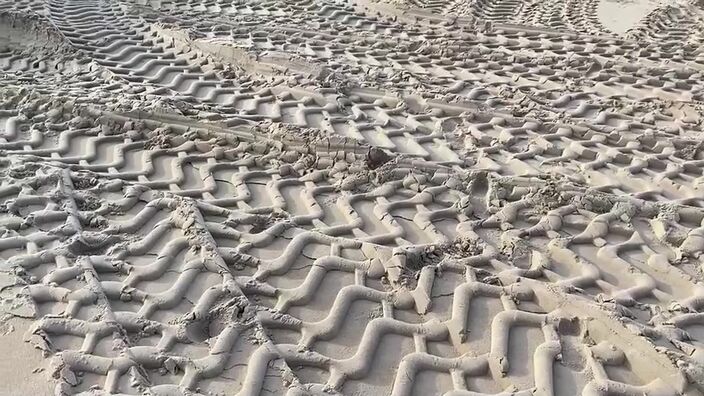 Le Touquet : la plage au lendemain des grandes marées