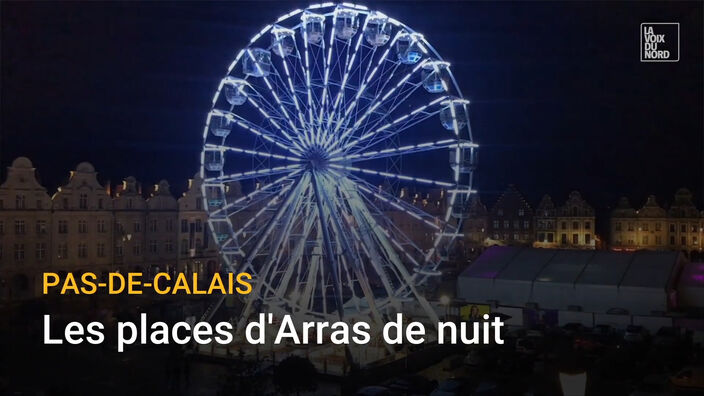 Arras : Les lumières des places, la nuit