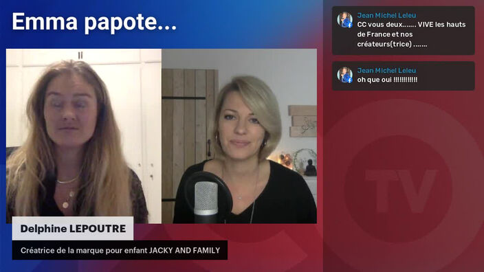 Emma papote... avec Delphine, créatrice d'une marque pour enfant.