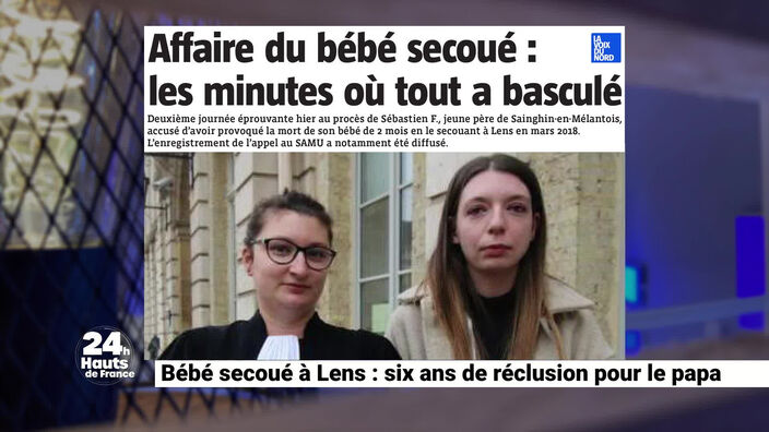 Bébé secoué à Lens : six ans de réclusion pour le papa