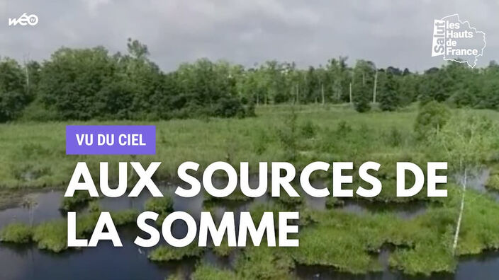 Vu du ciel : aux sources de la Somme à Saint-Quentin