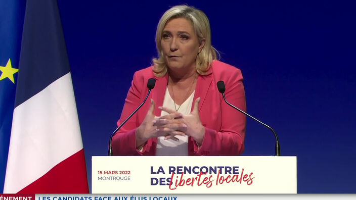 Présidentielle : Marine le Pen se dit attachée au modèle "localiste"