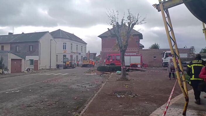 Grand nettoyage à Conty suite aux intempéries; Le château de Tilloy-lès-Conty victime de la tornade